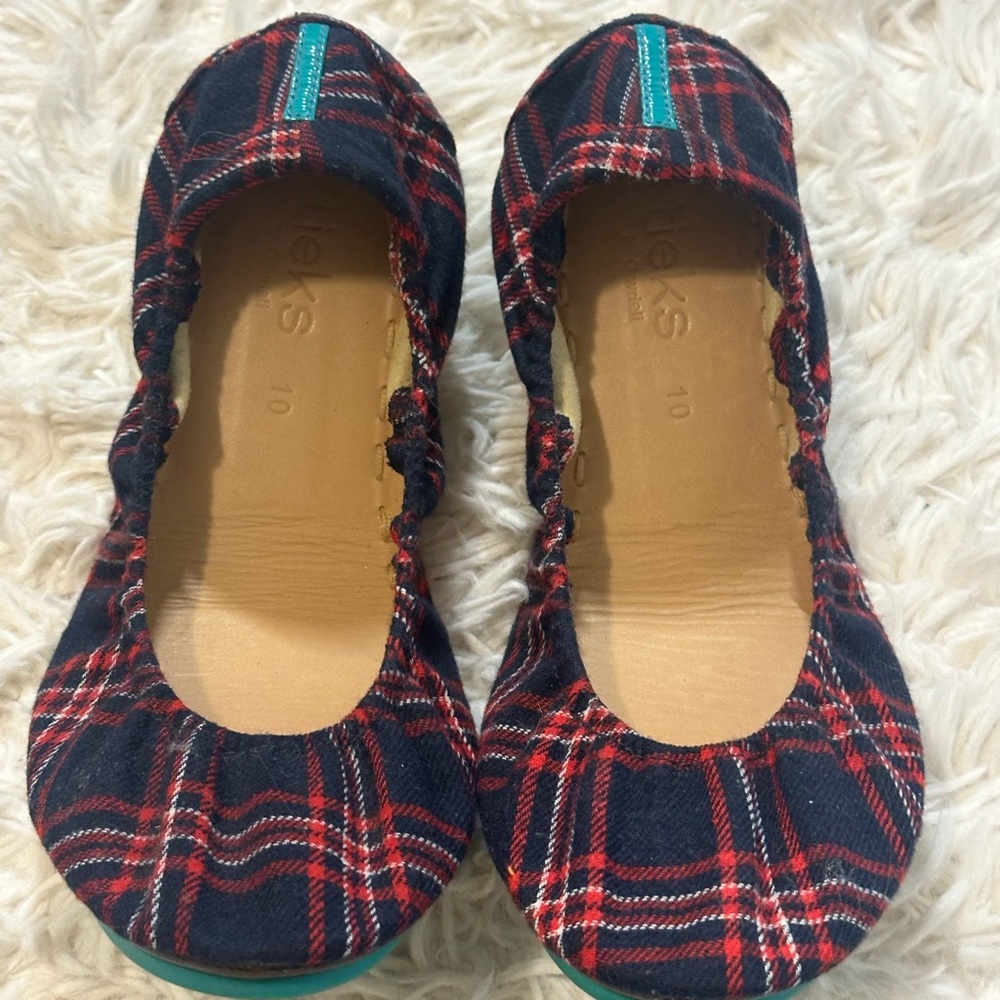 Tieks Plaid Ballet Flats size 10 - Picture 4 of 5